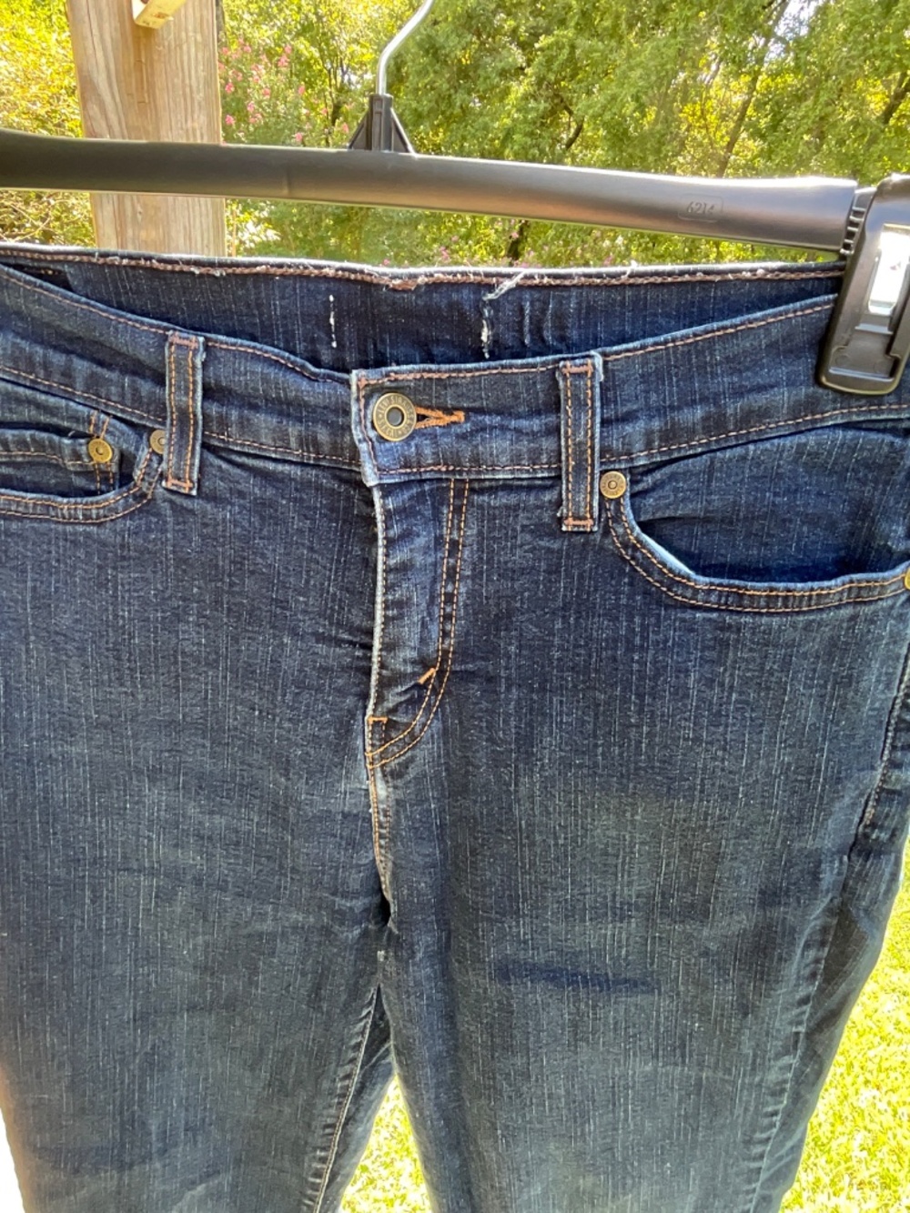 Levi’s •Y2K  Dark Wash Stretch Bootcut Jeans • 10 Long - Picture 8 of 11
